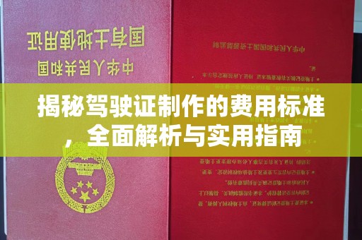 曲靖揭秘驾驶证制作的费用标准，全面解析与实用指南